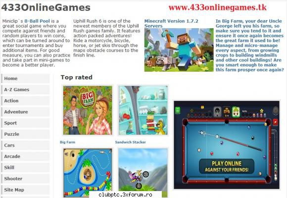 - play free online flash games , play games 8 ball - big farm - free running 2 - bloomin` gardens